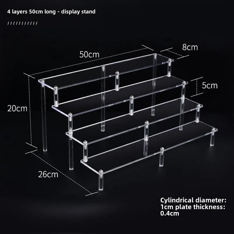 Acrylic Ladder Shelf Display Stand – Cakes, Dolls & Cosmetics
