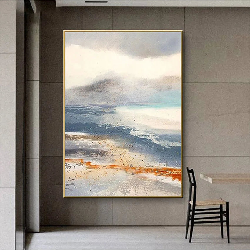 Abstract Art Hand Drawn Canvas Oil Painting Premium Acrylic Hanging Poster Interior Wall Decor Large Size Mural For Living Room Peaceful Pleasures Health and Wellness