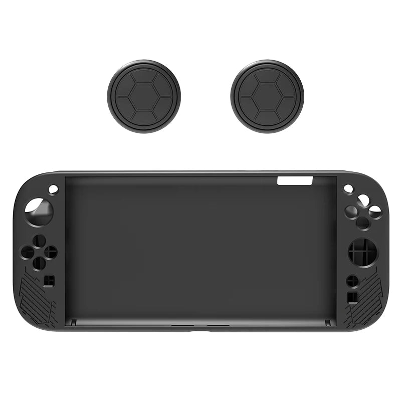 Silicone Soft Case For Switch 2 Protective Skin Sleeve Shockproof Protection Cover Shell For Switch 2 Handheld Game Console Peaceful Pleasures Health and Wellness black