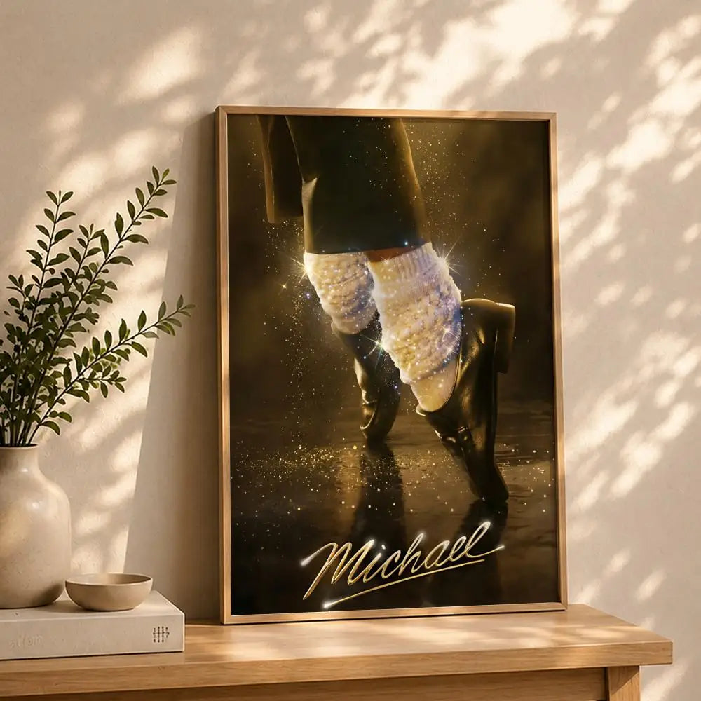 Movie-Michael Poster HD Self Adhesive Waterproof Wall Art Ideal for Home Office Dorm Bedroom Great Gift Peaceful Pleasures Health and Wellness White8 30X40cmNoframe