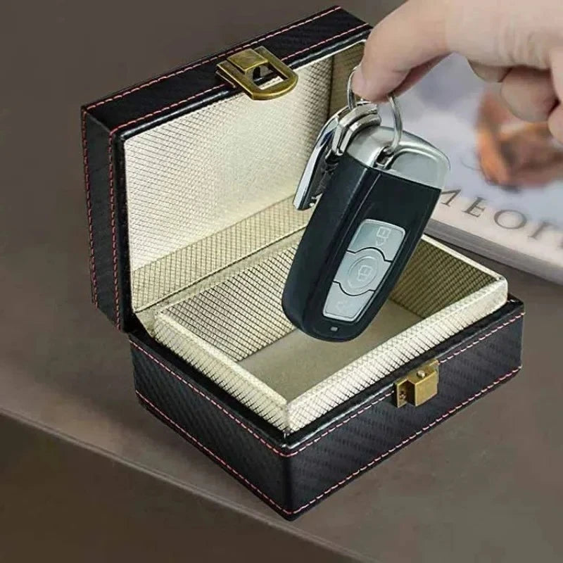 Anti Theft Faraday Box RFID Faraday Key Fob Protector Radiation-proof Mobile Phone Box Car Keyless Signal Blocker Security New Peaceful Pleasures Health and Wellness