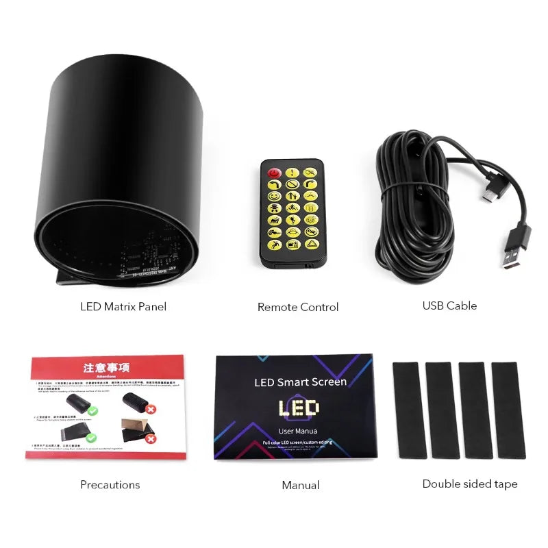 Scrolling RGB LED Sign Panel | Bluetooth App, IP66, Programmable