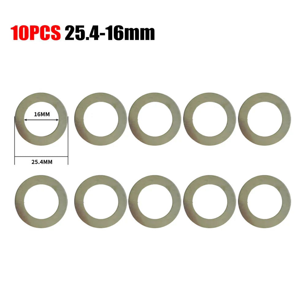10pc Circular Saw Blade Reducing Rings Set 10–32mm Arbor