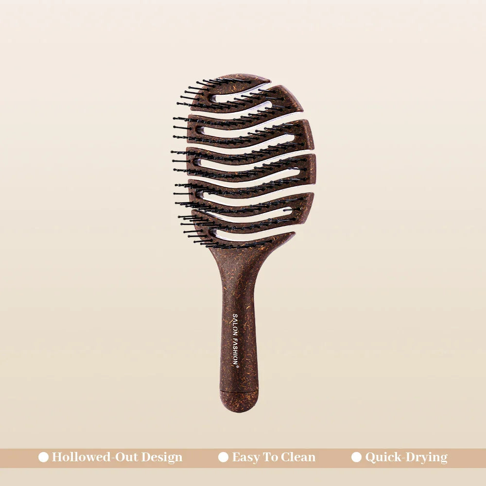 K.H.Lina Long-Handle Bristle Comb – Anti-Static Wig Hair Brush