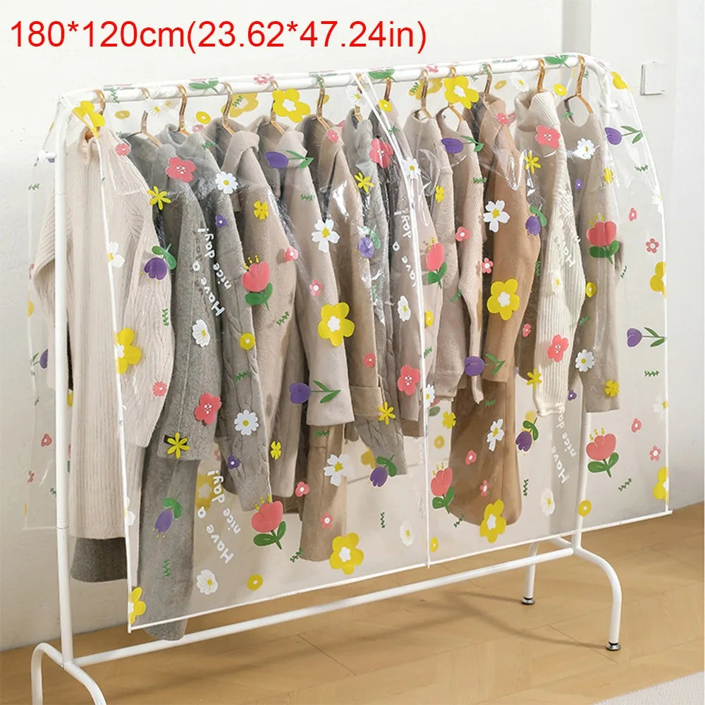 Waterproof Clothes Dust Cover | Hanging Closet Organizer Bags