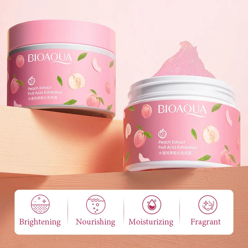 BIOAQUA Honey Peach Exfoliating Face & Body Scrub 140g
