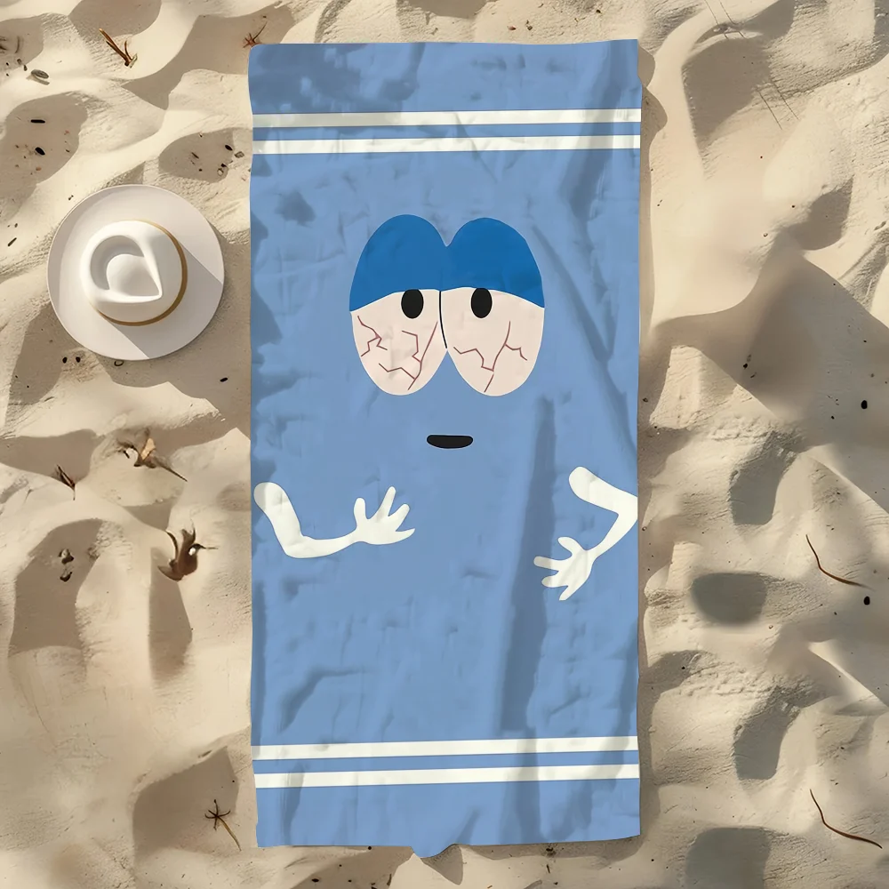 Towelie Cartoon Microfiber Quick-Dry Beach Towel | Fun Print Microfiber Beach Towel Peaceful Pleasures Health and Wellness 10 90x180cm