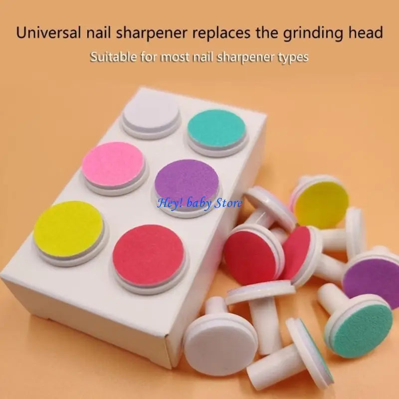 6-Piece Baby Nail File Replacement Pads | Electric Trimmer