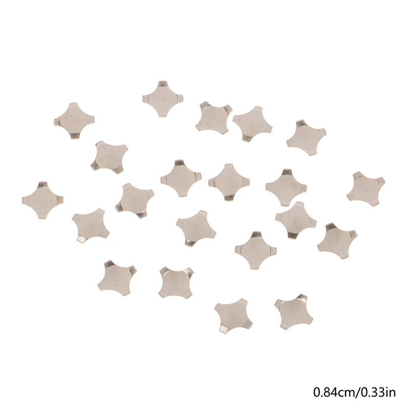 20Pcs 10 With Point Cross Shape Metal Dome Reset Switch 5 6 7 8.4 10 12 14 16 MM Membrane Switch SPST Momentary On/Off Tactile Peaceful Pleasures Health and Wellness 20pcs A4