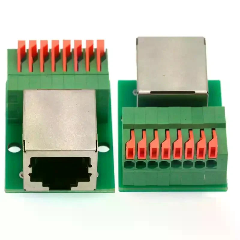 RJ45 Female Socket Adapter Board – Solder-Free Terminal Block Network Adapter Board Peaceful Pleasures Health and Wellness
