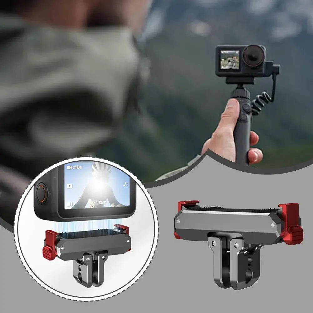 Magnetic Quick-release Adapter Mount for DJI OSMO NANO Metal Foldable Dual-Claws Base Extension Bracket Camera Accessory Peaceful Pleasures Health and Wellness