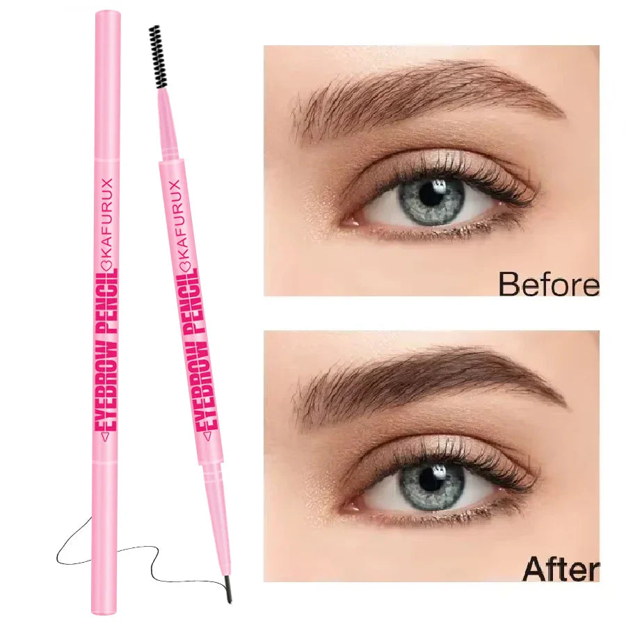 KAFURUX Ultra-Fine Waterproof Eyebrow Pencil – 6 Colors & Brush