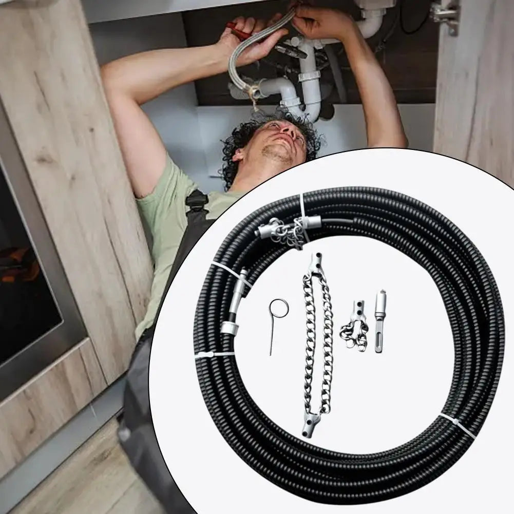 Flexible Sewer Descaling Chain Tool for Easy Dredging Peaceful Pleasures Health and Wellness