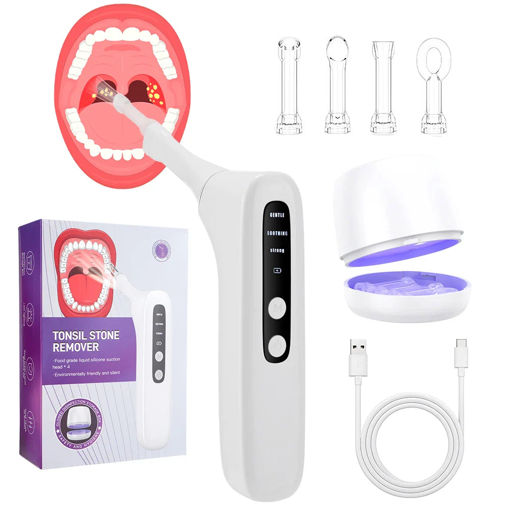 Hailicare Electric Tonsil Stone Remover – HD Camera & LED
