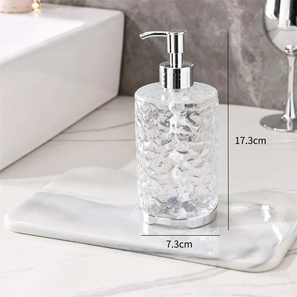 550ml Cheese Pattern Refillable Pump Dispenser Bottle