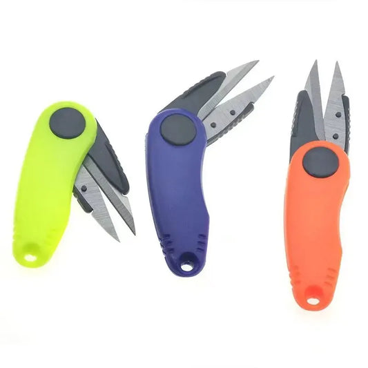 Folding Scissors Stainless Steel Fish Use Scissor Multifunction Fishing Line Cut Clipper Shrimp-Type Fishing Tackles Pesca Peaceful Pleasures Health and Wellness