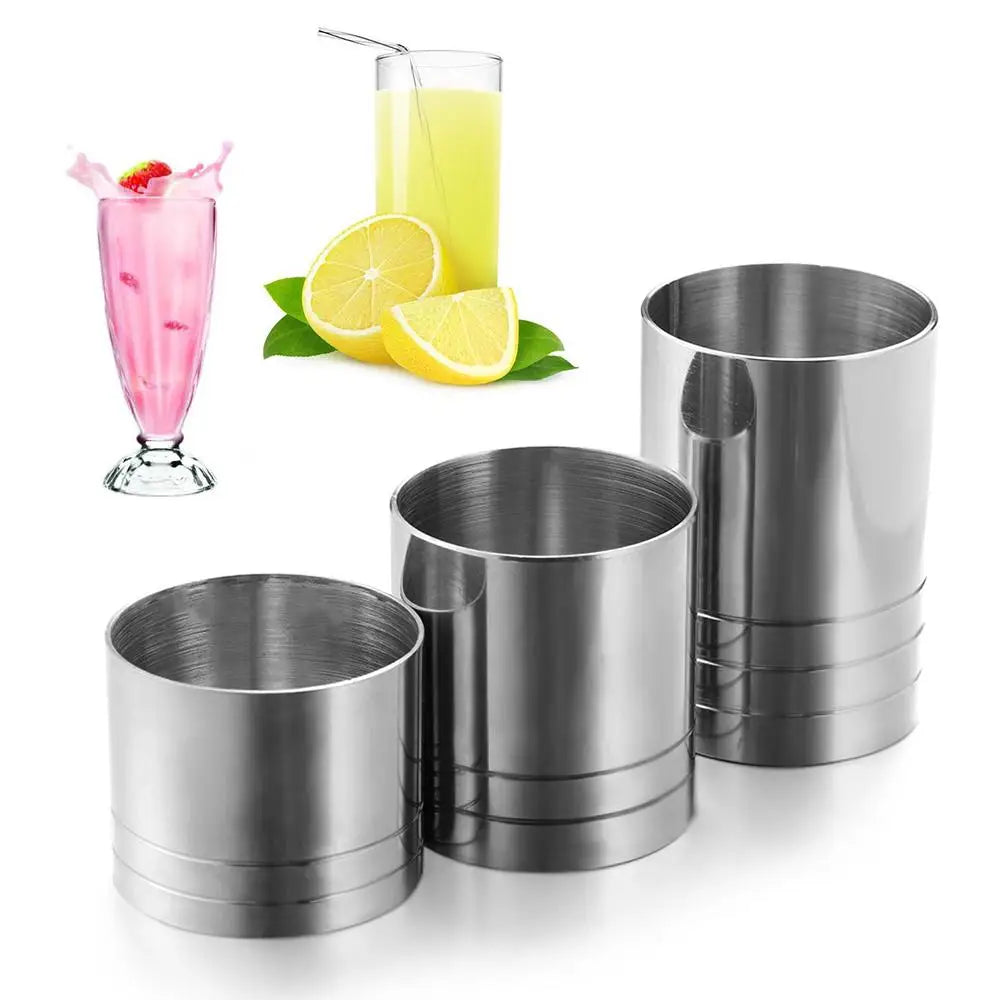 Stainless Steel Jigger Set 25/35/50ml – Bar Measure Cups