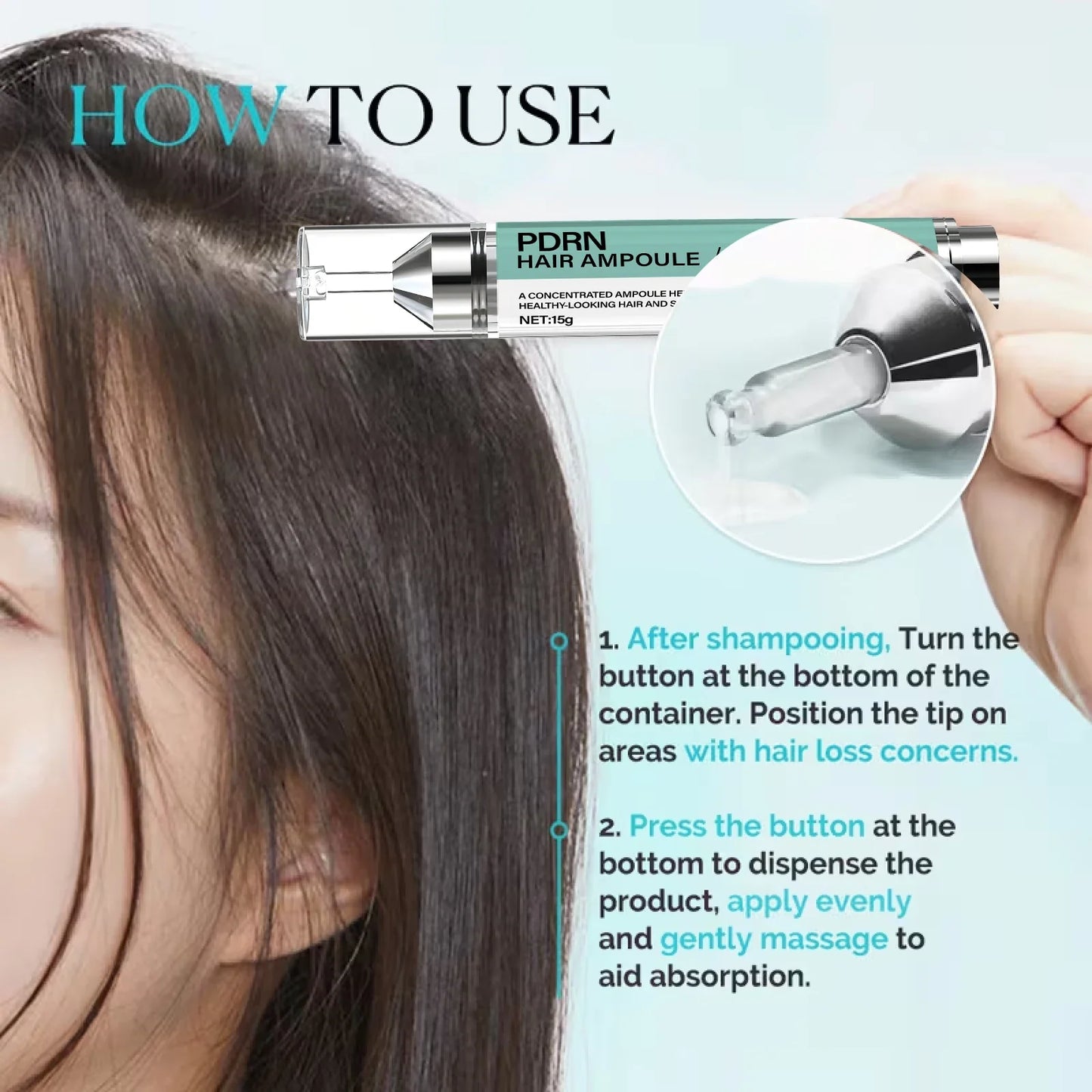 Keratin & Biotin Hair Ampoule – Deep Moisture & Repair