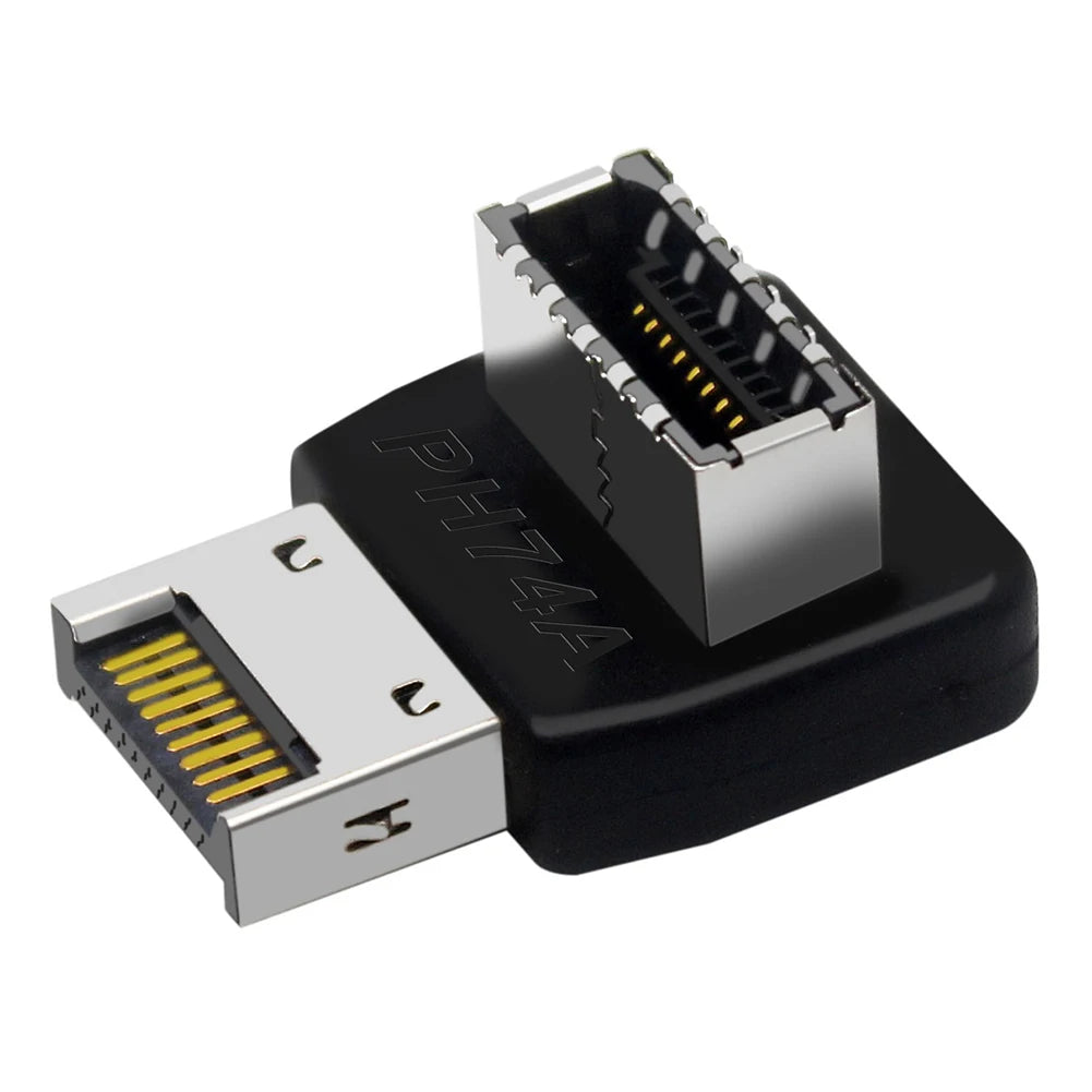 USB 3.1 Type-C 90° Internal Header Adapter – Type-E Converter