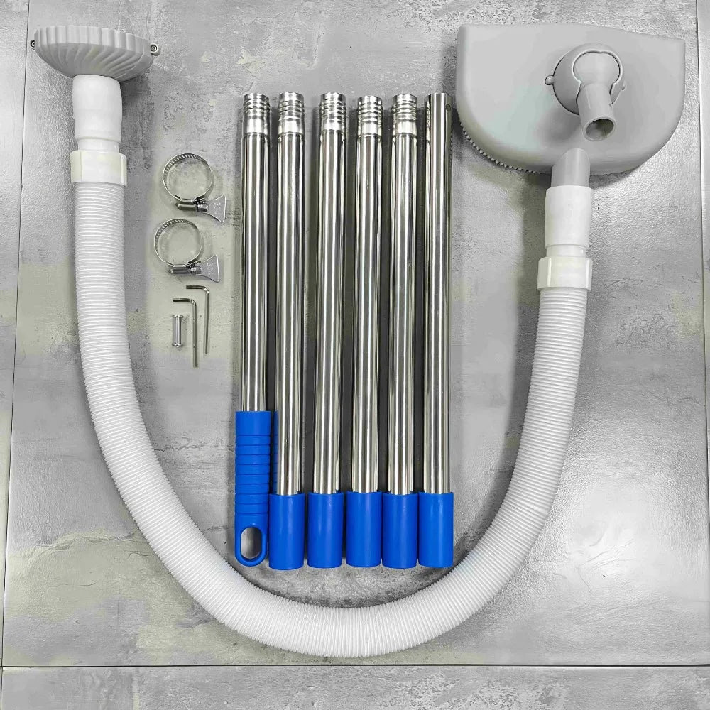 Handheld Pool Vacuum Cleaner – Automatic Suction, 4 Lengths