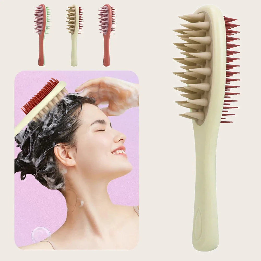 Long Handle Scalp Massage Shampoo Brush & Hair Detangler Comb