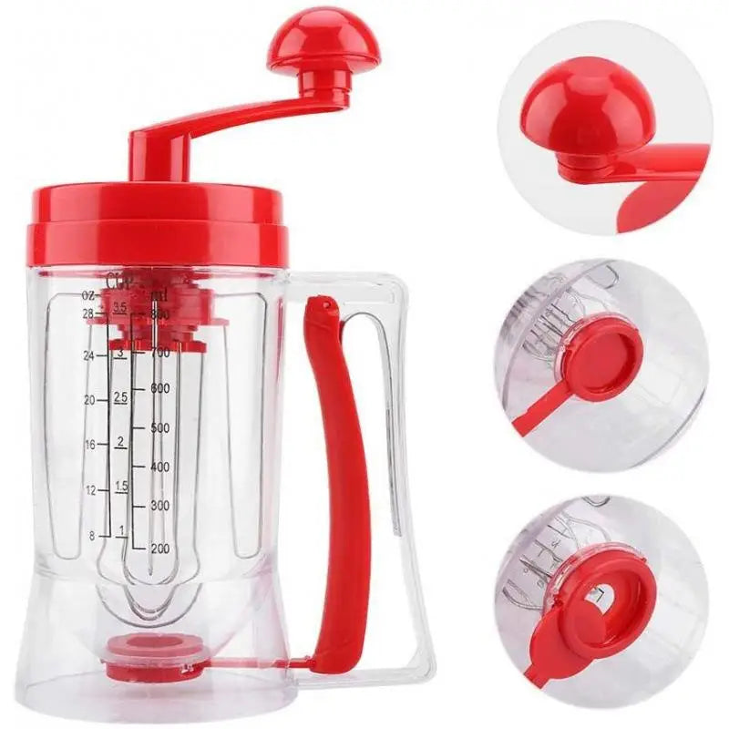 Silicone Squeeze Batter Dispenser with Measuring Labels | Baking