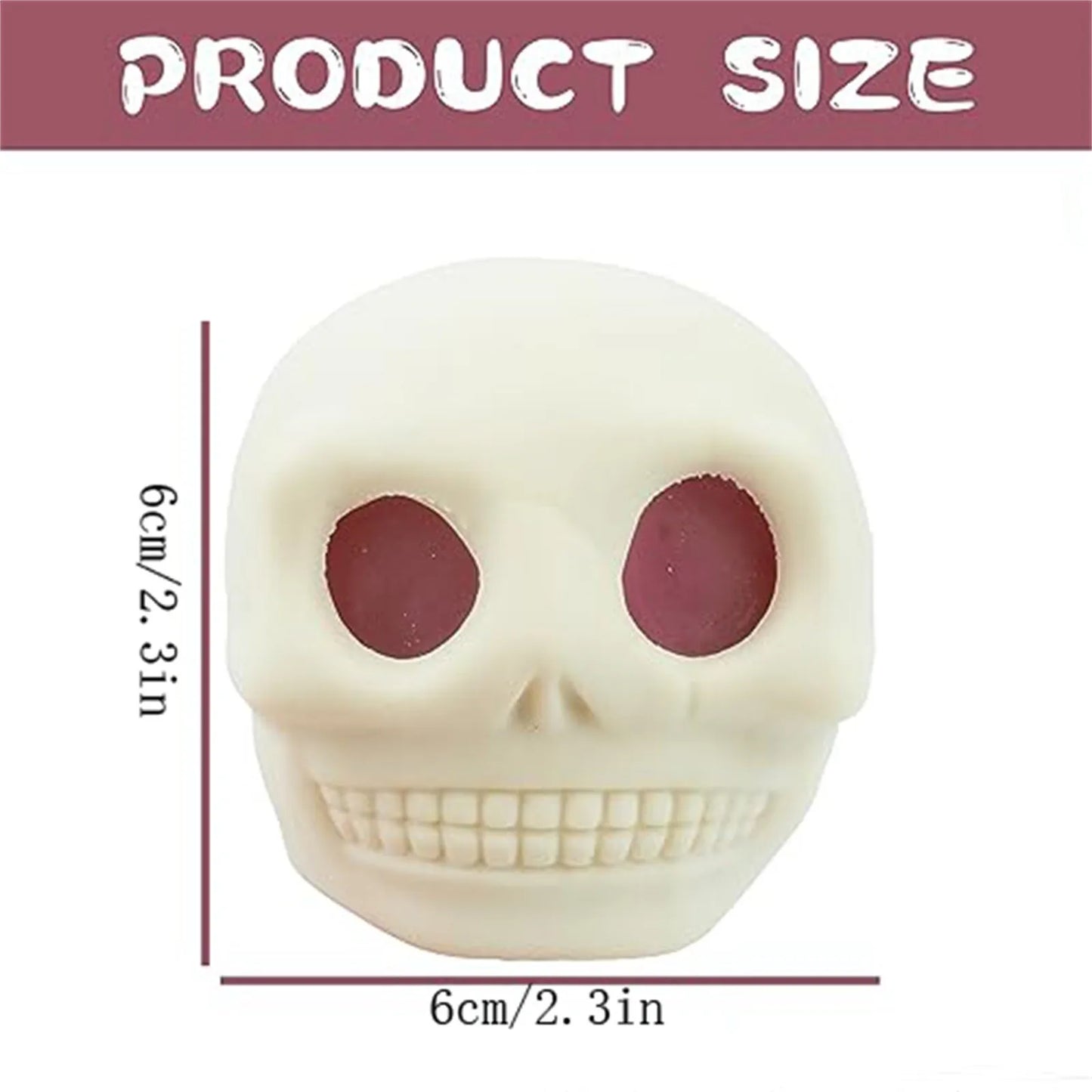 Halloween Skull Squeeze Stress Balls – 9-Pack Squishy Toys