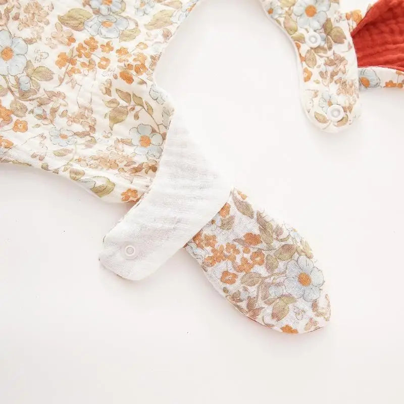 4-Layer Cotton Baby Bib & Burp Cloth | Soft Drool Towel