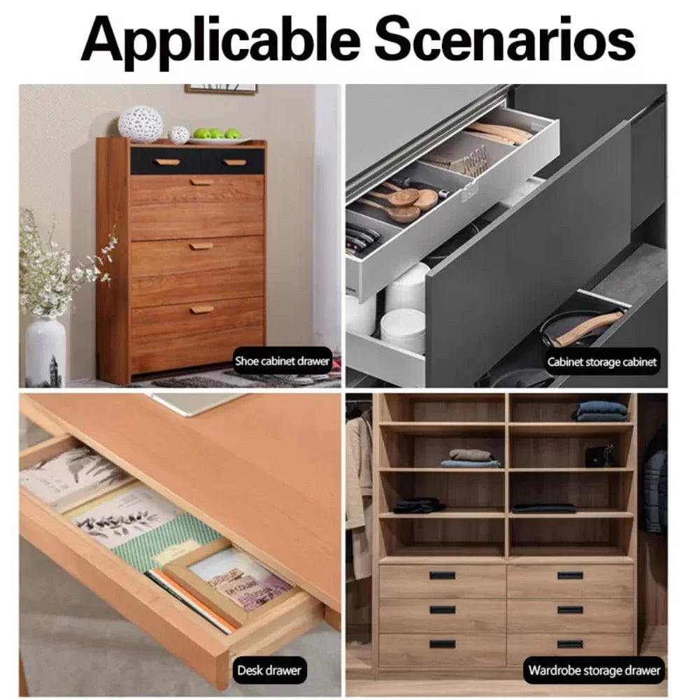 Drawer Slides Replacement Draw Rail Plastic Noise Reduction Runners