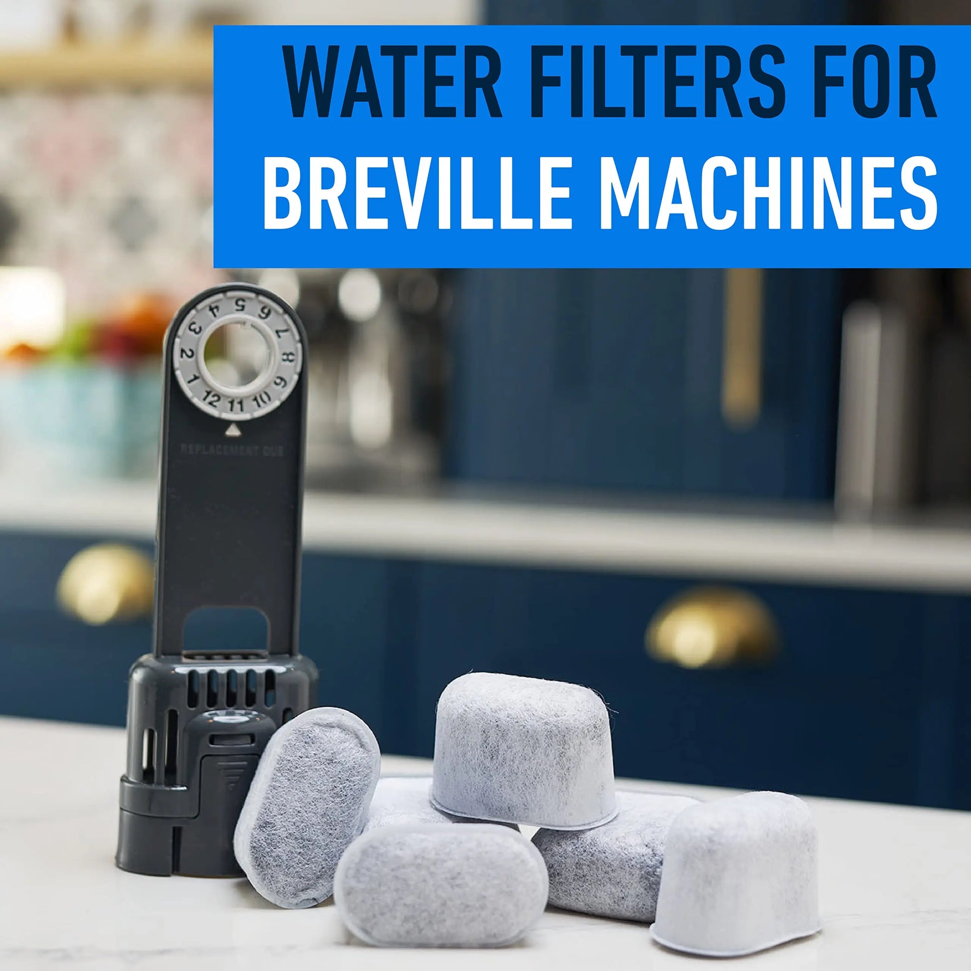 6 Pack Water Filter for Breville Espresso Machine - Compatible Breville BWF100 Coffee Maker Charcoal Filter Replacement Peaceful Pleasures Health and Wellness
