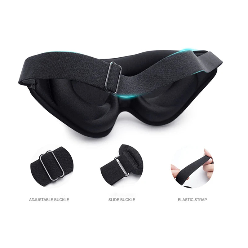 3d sleep eye mask three-dimensional 3d eye mask one-piece nose memory foam blackout eye mask breathable fabric help sleep Peaceful Pleasures Health and Wellness