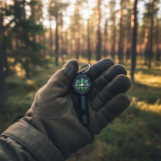 Survival Whistle with Compass – 2-in-1 Outdoor Emergency Tool Survival Whistle Compass Oasis Select