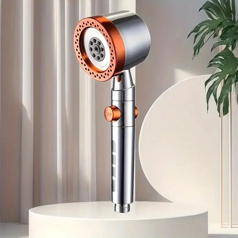 5-Mode High Pressure Handheld Shower Head with Filter & Stop