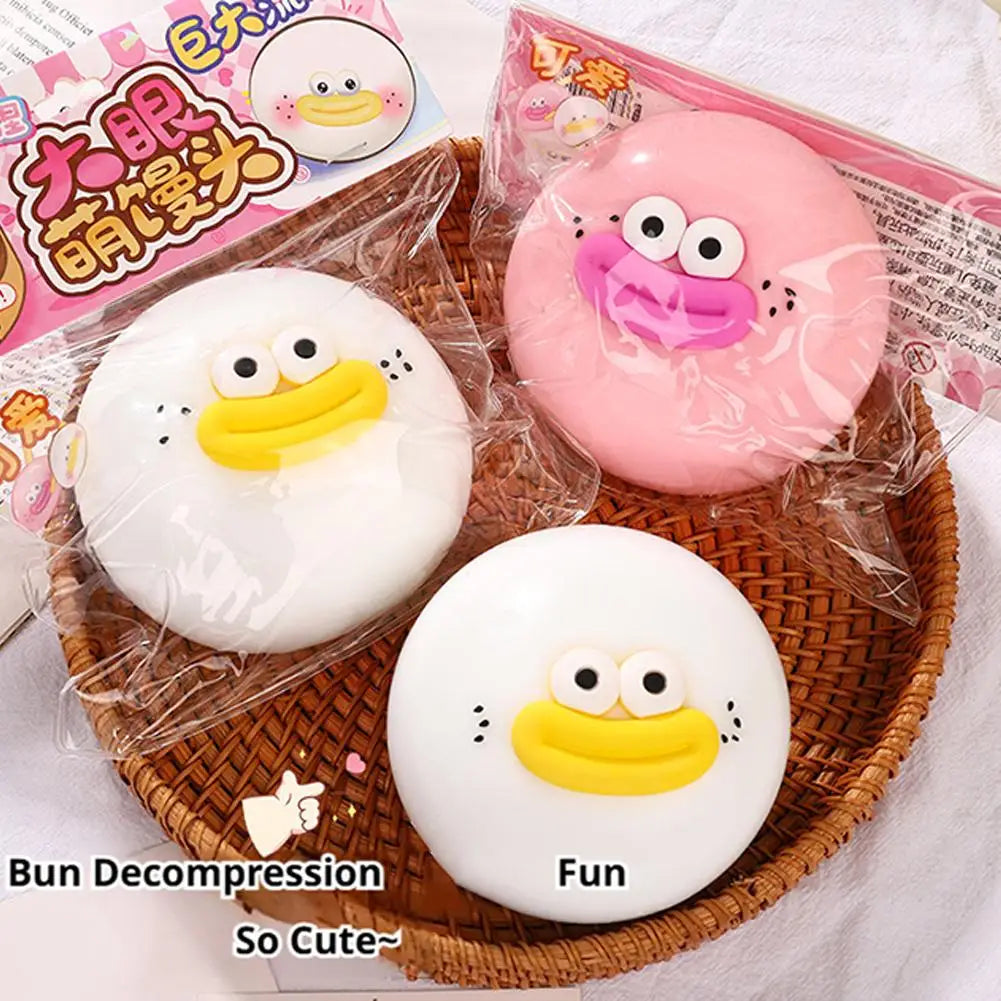 Cute Dumpling Squishy Fidget Toy – Soft TPR for Kids & Adults