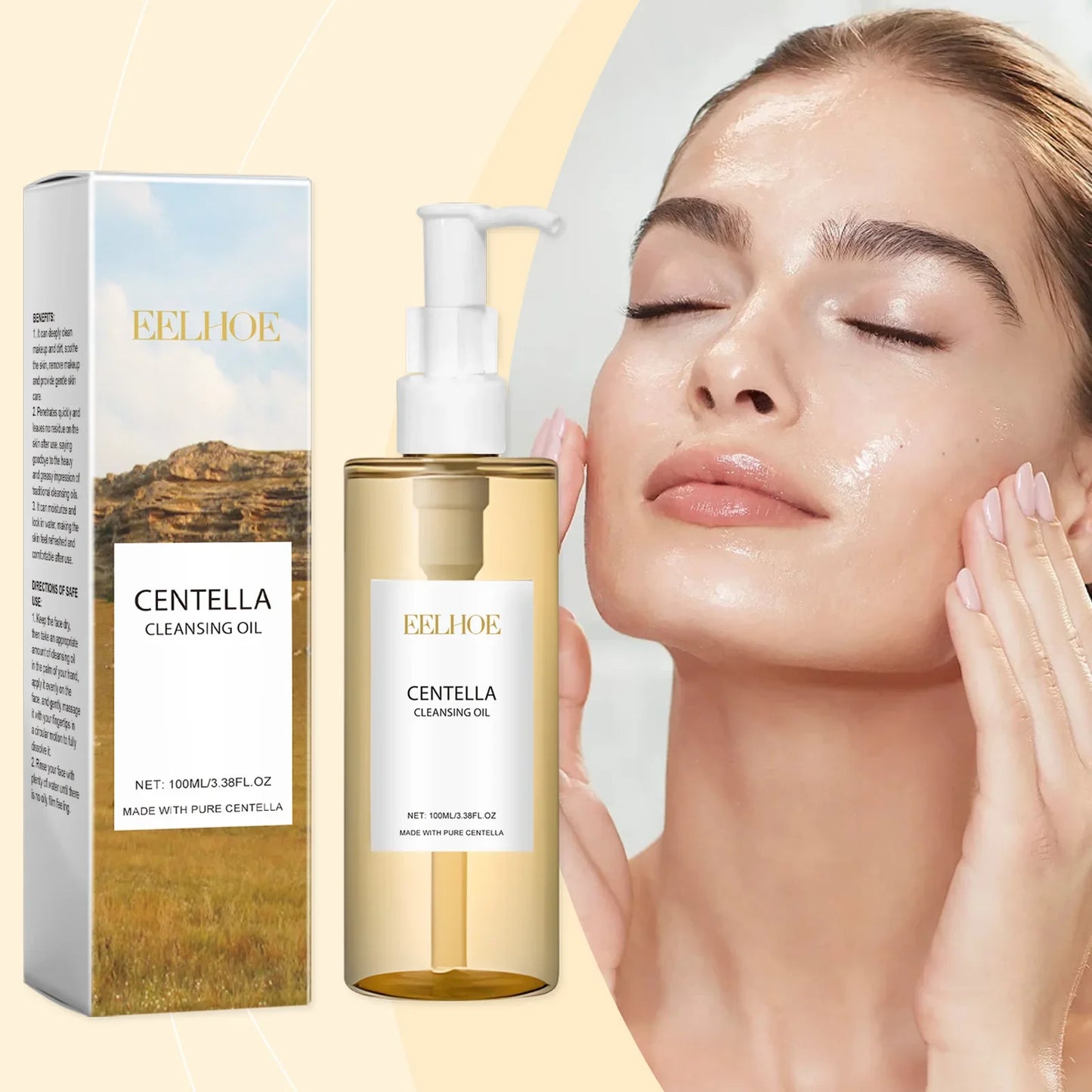 Centella Asiatica Makeup Remover Oil – Face, Eye & Lip