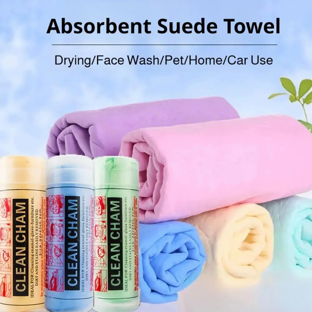 Pva Wash Car Towel Premium Quick-Dry Towel Ultra Absorbent Scratch-Free Reusable For Auto Maintenance Soft Deerskin Cloth Random Peaceful Pleasures Health and Wellness