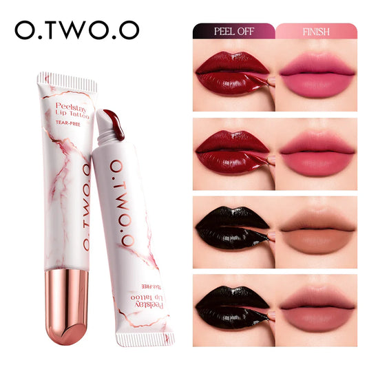 O.TWO.O Peel-Off Lip Stain | 48H Waterproof Matte Lip Tint Peel-Off Lip Stain Oasis Select