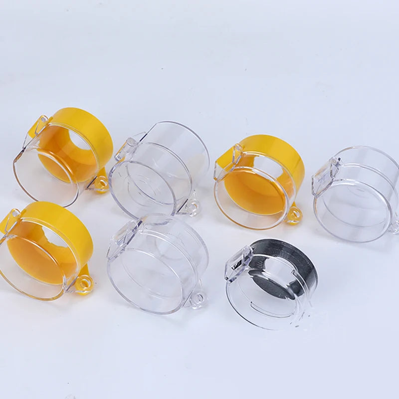 1pcs Anti-Missing Elevator Emergency Stop 22mm Push Button Switch Protective Cover Protective Cover Accessory Round Warning Ring Peaceful Pleasures Health and Wellness
