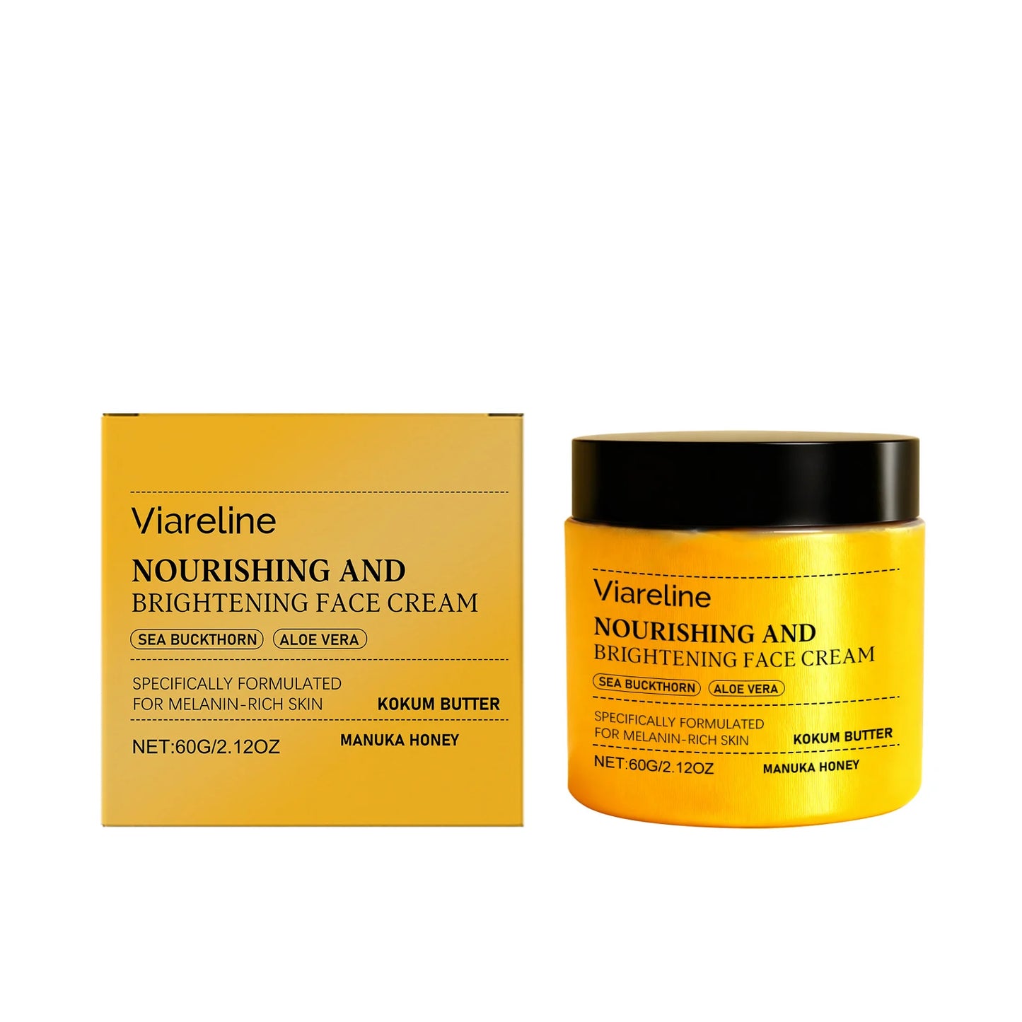 Brightening Face Cream Nourishing Lighten Melanin Even Skin Tone Tightening Glowing Stabilizing Softening Repairing Moisturizer Peaceful Pleasures Health and Wellness 60g boxed