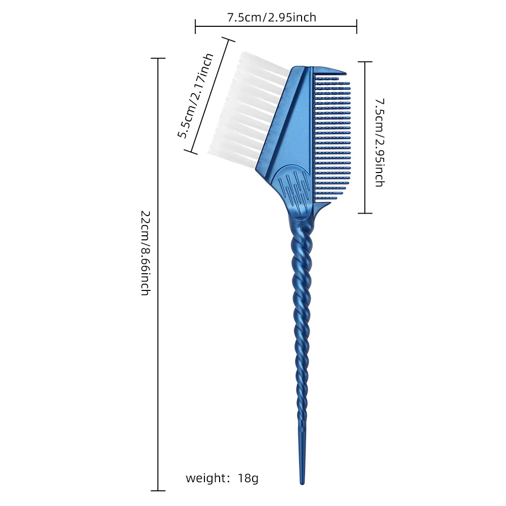 Barbershop Dye Hair Double Head Brush Salon Non-Slip Color Cream Brush Hair Coloring Brush Hair Dye Applicator Dust Brush Tool Peaceful Pleasures Health and Wellness