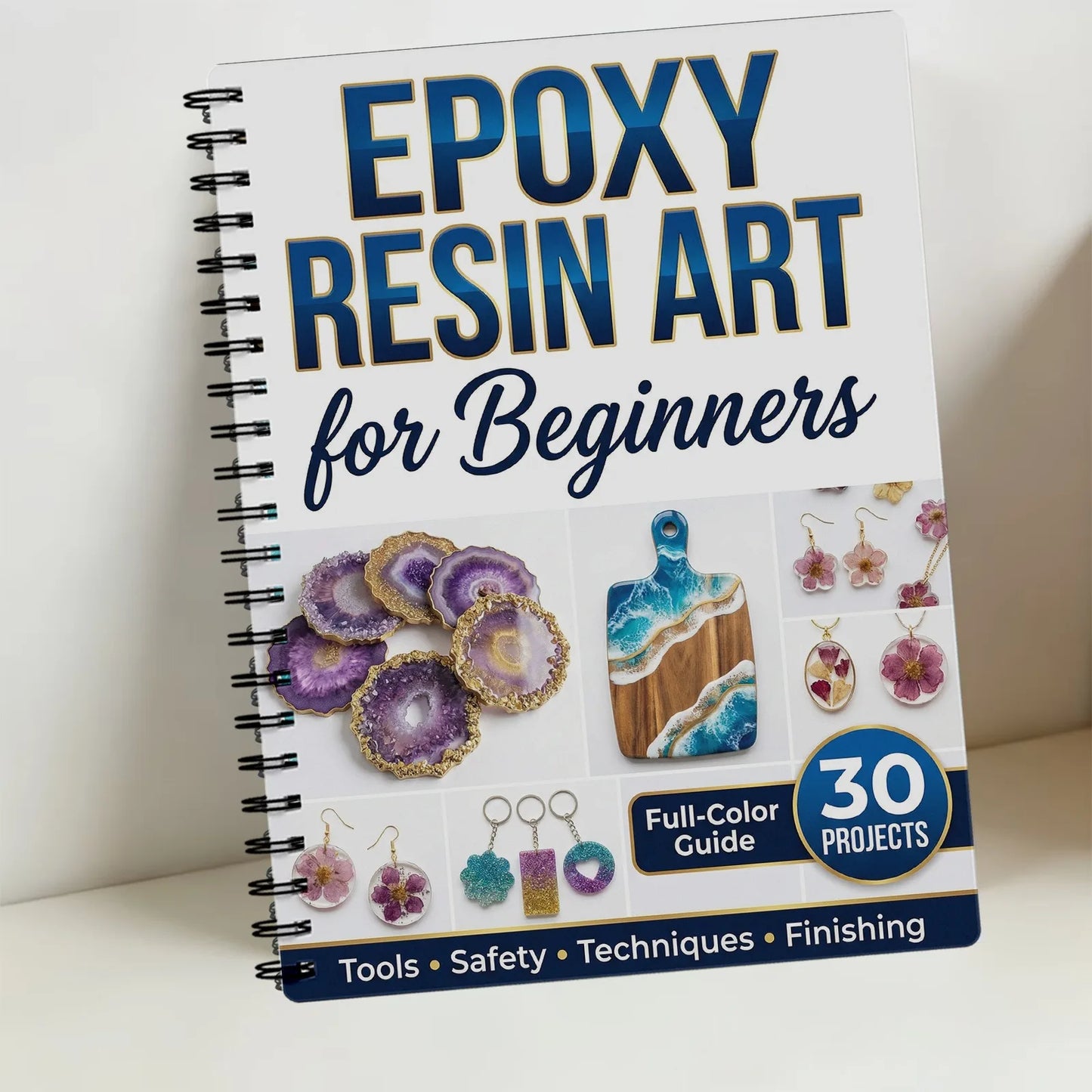 Epoxy Resin Art Book Guide Learn Craft Techniques Beginners Home