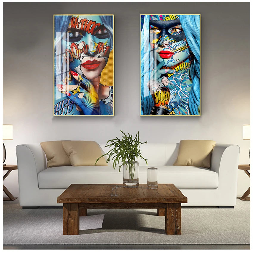 Room Canvas Painting Wall Art Picture Home Posters Graffiti Women Portrait Oil Poster And Prints Decor For Living Peaceful Pleasures Health and Wellness