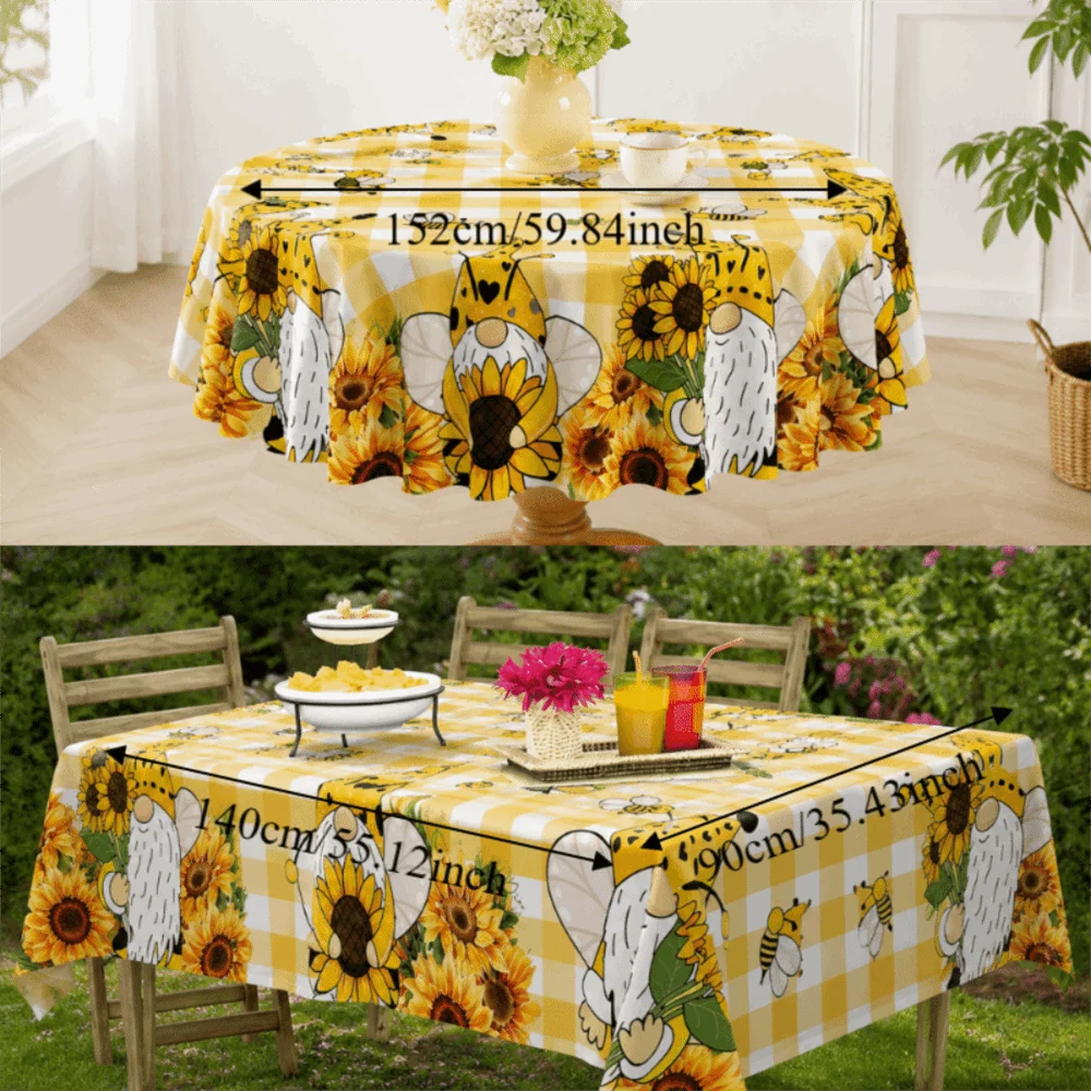 Floral Jacquard Tablecloth | Waterproof Holiday Table Cover