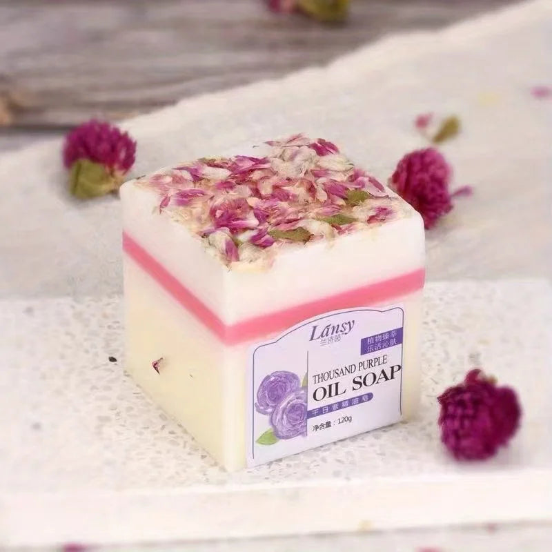 Purple Handmade Essential Oil Soap – Cleanser & Makeup Remover