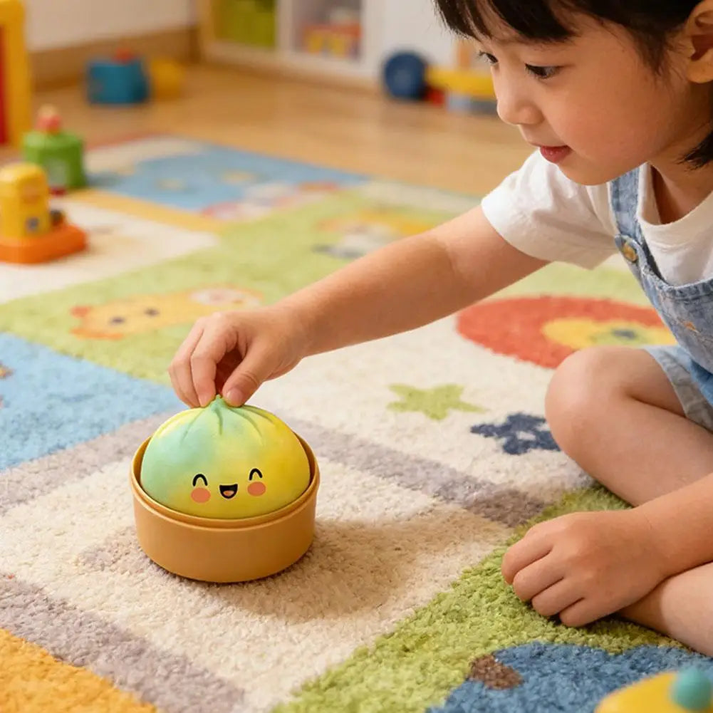 Giant Glitter Dumpling Squishy Toy – Slow Rising Fidget Squeeze Bun
