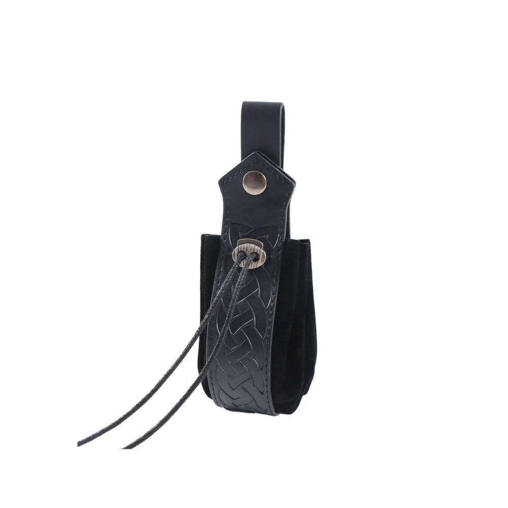 Medieval Leather Belt Cork Dark Magic Bottle Cover 3 Glass Bottles