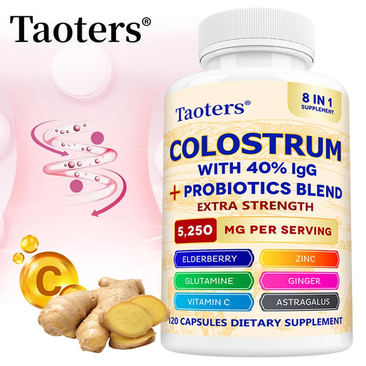 Grass-Fed Colostrum 40% IgG + Probiotics – Gut & Immune Support Colostrum Supplement Peaceful Pleasures Health and Wellness