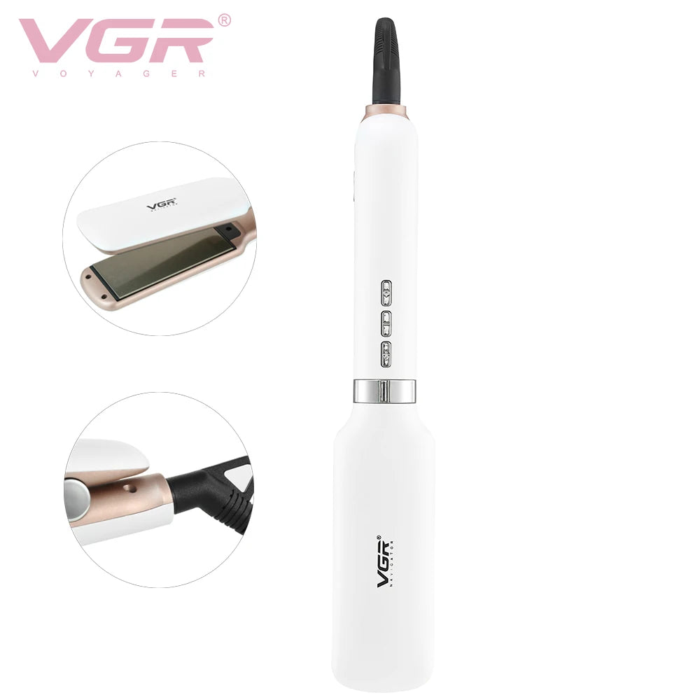 VGR Professional Perm Splint Dormitory Home Straight Hair Curling Convenient Hair Care Adjustable Hair Straightener V-520 Peaceful Pleasures Health and Wellness