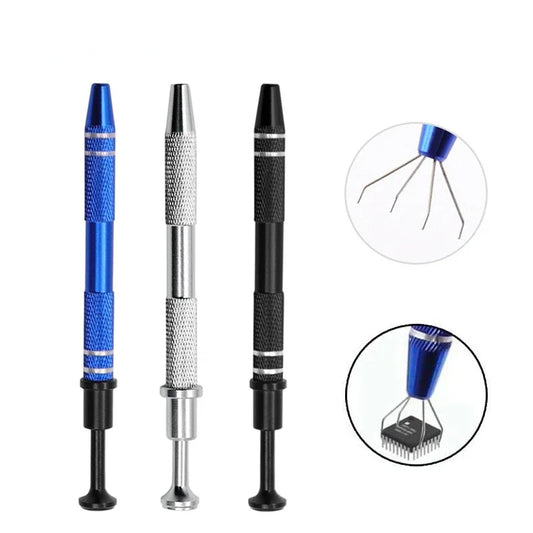 IC Chip Remover Tool Electronic Component Extractor Puller Diamond Jewelry Claw Tweezers for Small Parts Pickup Hand Tools Peaceful Pleasures Health and Wellness