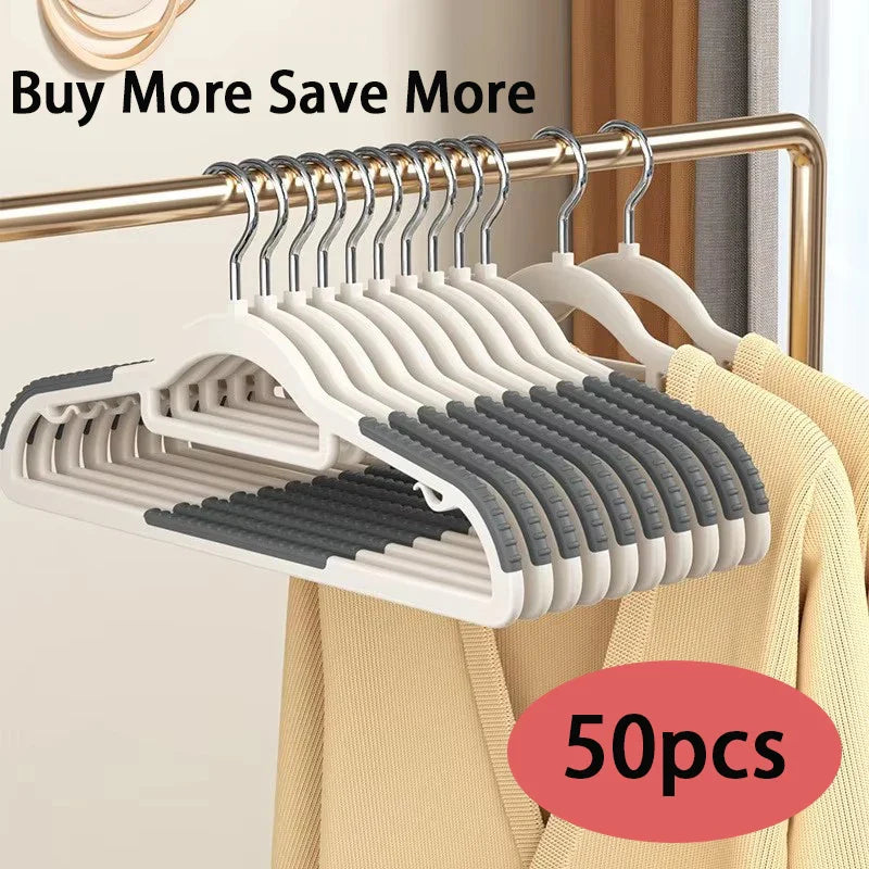 10-Pack Slim Clothes Hangers with Anti-Slip Pads | Space Saving
